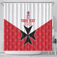 Custom Malta Football Champions Shower Curtain Sporty Style
