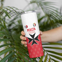 Custom Malta Football Champions Skinny Tumbler Sporty Style