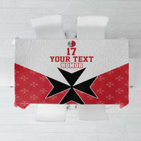Custom Malta Football Champions Tablecloth Sporty Style