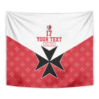 Custom Malta Football Champions Tapestry Sporty Style