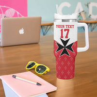 Custom Malta Football Champions Tumbler With Handle Sporty Style