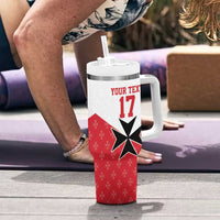 Custom Malta Football Champions Tumbler With Handle Sporty Style
