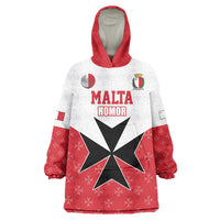 Custom Malta Football Champions Wearable Blanket Hoodie Sporty Style