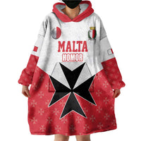 Custom Malta Football Champions Wearable Blanket Hoodie Sporty Style