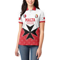 Custom Malta Football Champions Women Polo Shirt Sporty Style