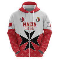 Custom Malta Football Champions Zip Hoodie Sporty Style
