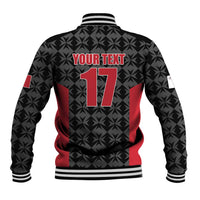 Custom Malta Football Jersey Go Champions Baseball Jacket Black Style