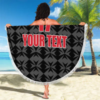 Custom Malta Football Jersey Go Champions Beach Blanket Black Style