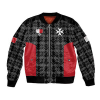 Custom Malta Football Jersey Go Champions Bomber Jacket Black Style