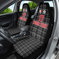 Custom Malta Football Jersey Go Champions Car Seat Cover Black Style
