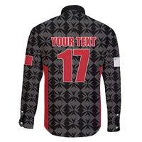 Custom Malta Football Jersey Go Champions Family Matching Off Shoulder Maxi Dress and Hawaiian Shirt Black Style