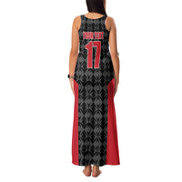 Custom Malta Football Jersey Go Champions Family Matching Tank Maxi Dress and Hawaiian Shirt Black Style