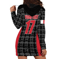 Custom Malta Football Jersey Go Champions Hoodie Dress Black Style