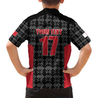Custom Malta Football Jersey Go Champions Kid Hawaiian Shirt Black Style