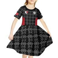 Custom Malta Football Jersey Go Champions Kid Short Sleeve Dress Black Style