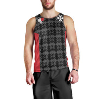 Custom Malta Football Jersey Go Champions Men Tank Top Black Style