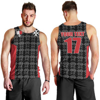 Custom Malta Football Jersey Go Champions Men Tank Top Black Style