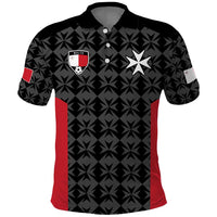 Custom Malta Football Jersey Go Champions Polo Shirt Black Style
