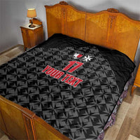 Custom Malta Football Jersey Go Champions Quilt Black Style