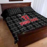 Custom Malta Football Jersey Go Champions Quilt Bed Set Black Style