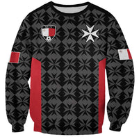 Custom Malta Football Jersey Go Champions Sweatshirt Black Style