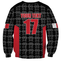 Custom Malta Football Jersey Go Champions Sweatshirt Black Style