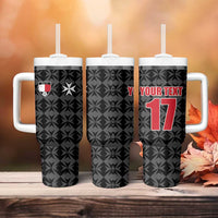 Custom Malta Football Jersey Go Champions Tumbler With Handle Black Style
