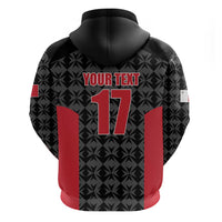 Custom Malta Football Jersey Go Champions Zip Hoodie Black Style