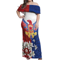 Philippine Eagle Week Off Shoulder Maxi Dress Filipino Patern