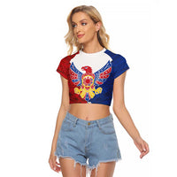 Philippine Eagle Week Raglan Cropped T Shirt Filipino Patern