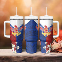 Philippine Eagle Week Tumbler With Handle Filipino Patern