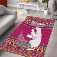 Greenland National Day Area Rug Inuit Kalaallisuut style