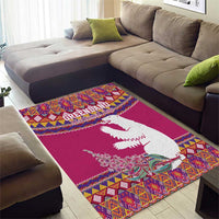 Greenland National Day Area Rug Inuit Kalaallisuut style