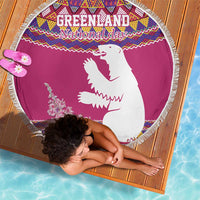 Greenland National Day Beach Blanket Inuit Kalaallisuut style
