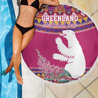 Greenland National Day Beach Blanket Inuit Kalaallisuut style