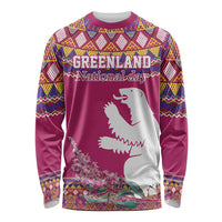 Greenland National Day Long Sleeve Shirt Inuit Kalaallisuut style