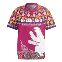 Greenland National Day Rugby Jersey Inuit Kalaallisuut style