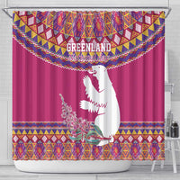Greenland National Day Shower Curtain Inuit Kalaallisuut style