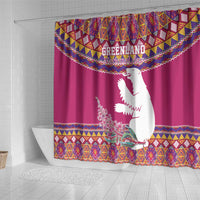 Greenland National Day Shower Curtain Inuit Kalaallisuut style