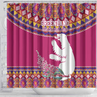 Greenland National Day Shower Curtain Inuit Kalaallisuut style