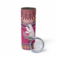 Greenland National Day Skinny Tumbler Inuit Kalaallisuut style