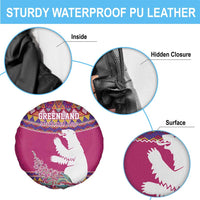 Greenland National Day Spare Tire Cover Inuit Kalaallisuut style