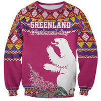 Greenland National Day Sweatshirt Inuit Kalaallisuut style