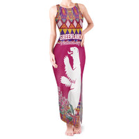 Greenland National Day Tank Maxi Dress Inuit Kalaallisuut style