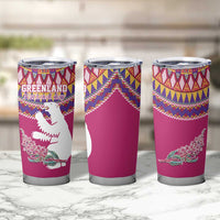 Greenland National Day Tumbler Cup Inuit Kalaallisuut style