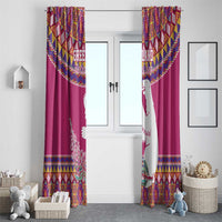 Greenland National Day Window Curtain Inuit Kalaallisuut style