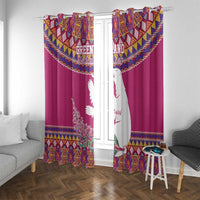 Greenland National Day Window Curtain Inuit Kalaallisuut style