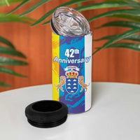 Canary Islands Dia de Canarias 4 in 1 Can Cooler Tumbler 42th Anniversary