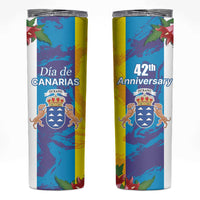 Canary Islands Dia de Canarias Skinny Tumbler 42th Anniversary