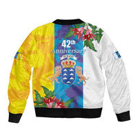 Canary Islands Dia de Canarias Sleeve Zip Bomber Jacket 42th Anniversary